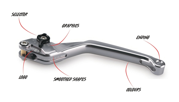 Clutch lever without adapter PUIG 4.0 4220NN lung black/black [3]