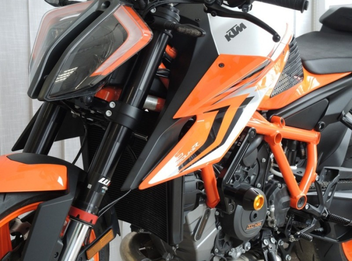 Crash protectors RDMOTO KTM13N Alb with black caps [5]