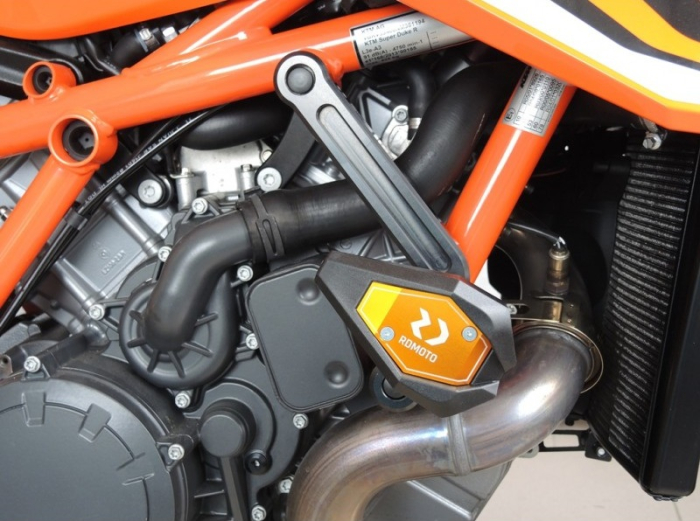 Crash sliders RDMOTO KTM13N black polyamide with black caps [2]