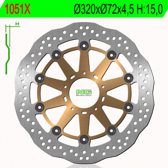 Disc de frana NG 1051X [1]