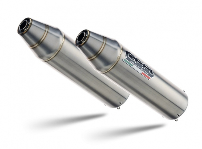 Double full exhaust system GPR DEEPTONE QUSP.140DE.DEATV Brushed Stainless steel including dual silencers and removable db killers [1]