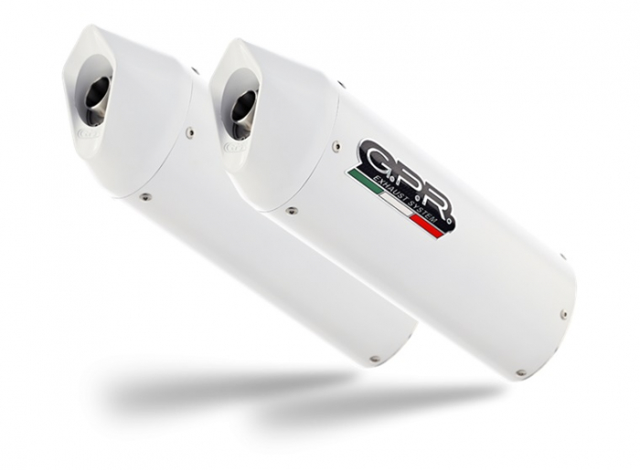 Dual bolt-on silencer GPR ALBUS KTM.11.1.ALB White glossy including removable db killers [2]