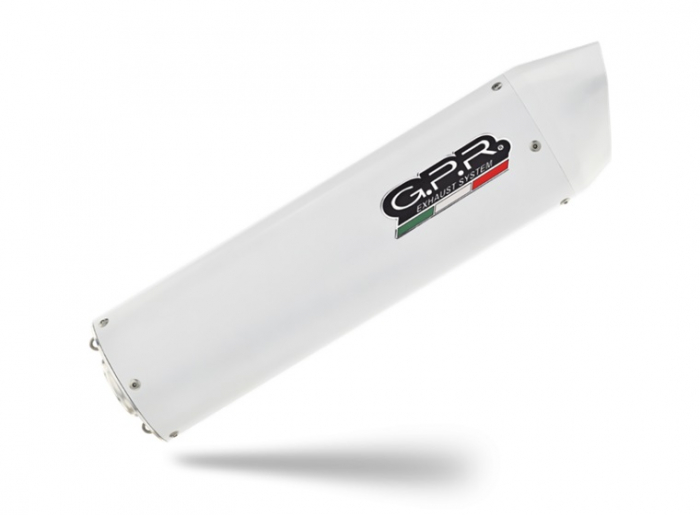 Dual bolt-on silencer GPR ALBUS KTM.11.1.ALB White glossy including removable db killers [7]