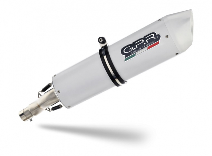 Dual bolt-on silencer GPR ALBUS KTM.11.1.ALB White glossy including removable db killers [6]