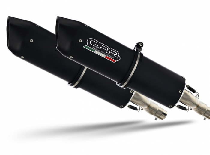 Dual bolt-on silencer GPR FURORE S.43.FUNE Matte Black including removable db killers [4]