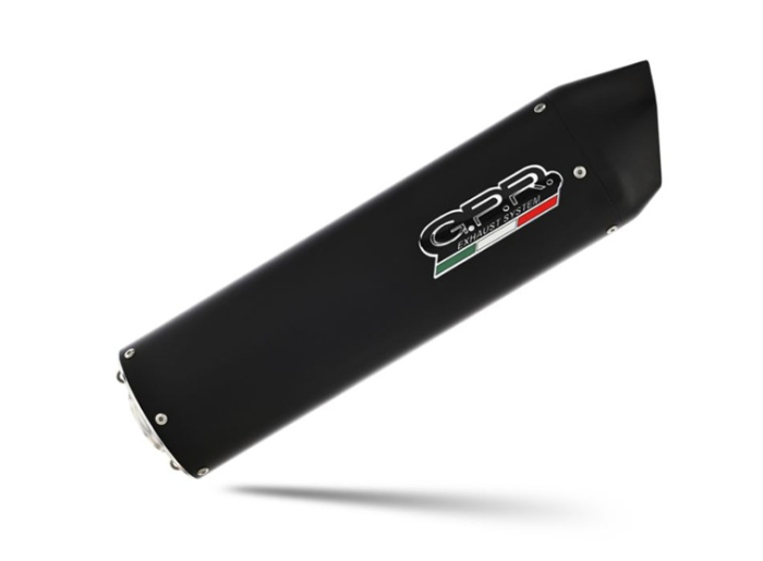 Dual slip-on exhaust GPR FURORE NERO H.49.CAT.FUNE Matte Black including removable db killers, link pipes and catalysts [6]