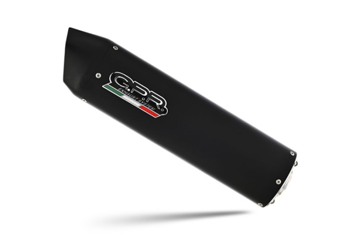 Dual slip-on exhaust GPR FURORE NERO Y.44.CAT.FUNE Matte Black including removable db killers, link pipes and catalysts [6]