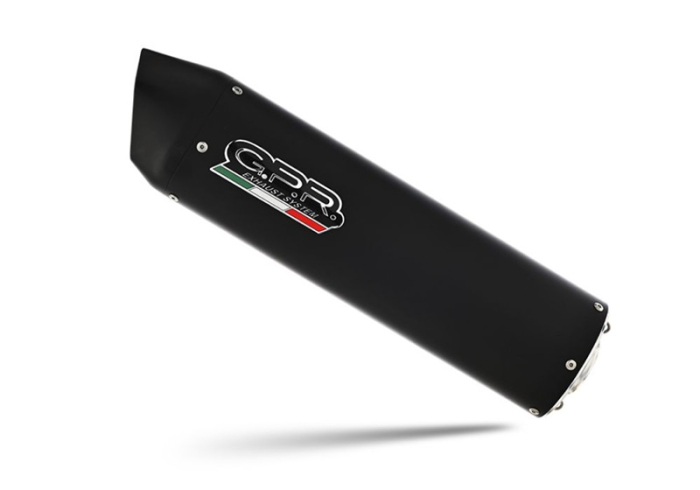 Dual slip-on exhaust GPR FURORE NERO Y.44.CAT.FUNE Matte Black including removable db killers, link pipes and catalysts [5]