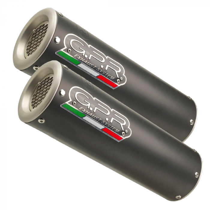 Dual slip-on exhaust GPR M3 S.158.M3.BT Matte Black including removable db killers and link pipes [1]