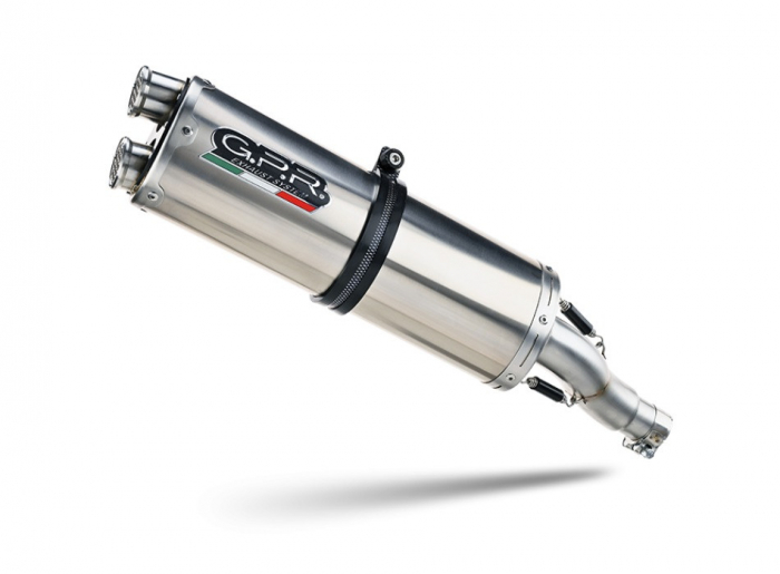 Dual slip-on exhaust GPR TRAIL / OFF-ROAD E5.H.275.DUAL.IO Matte inox including removable db killers [1]