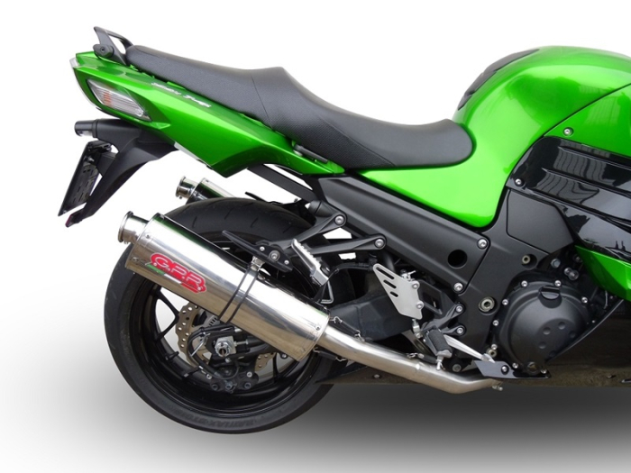 Dual slip-on exhaust GPR TRIOVAL K.163.CAT.TRI Polished Stainless Steel including removable db killers, link pipes and catalysts [8]