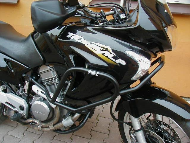 Engine guards RDMOTO CF29KD matt black including struts under the headlight [1]