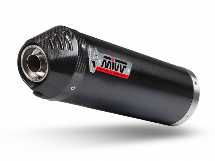 Evacuare MIVV OVAL O.010.LVC Steel black / Carbon cap [1]