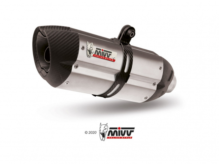 Evacuare MIVV SUONO H.075.L7 Otel inoxidabil/Capac carbon [1]