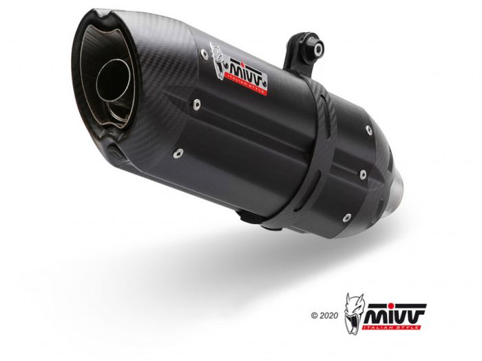 Evacuare MIVV SUONO H.075.L9 Black stainless steel / carbon cap [1]