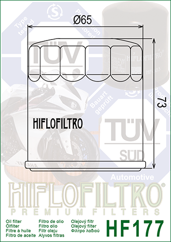 Filtru de ulei HIFLOFILTRO HF177 [2]