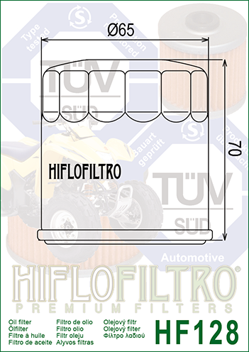 Filtru de ulei HIFLOFILTRO HF128 [2]