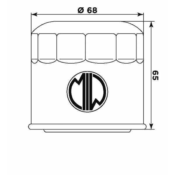 Filtru de ulei MIW S3011 (alt. HF138) [2]