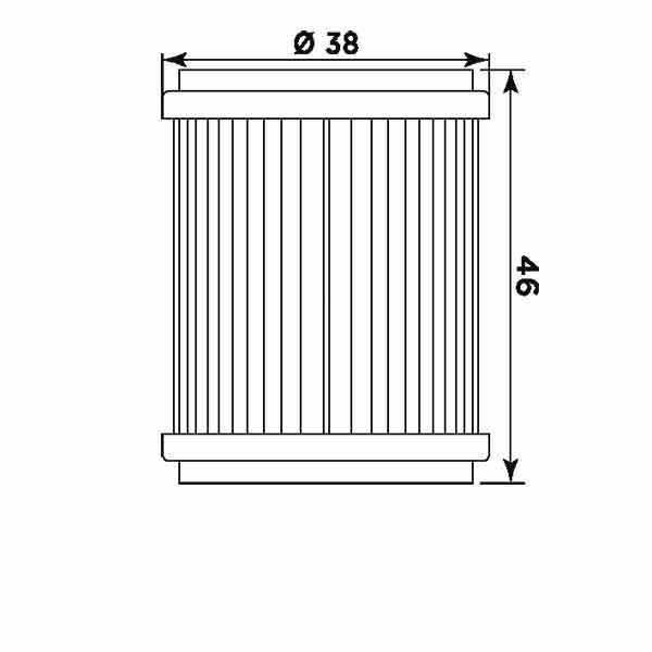 Filtru de ulei MIW Y4014 (alt. HF141) [2]