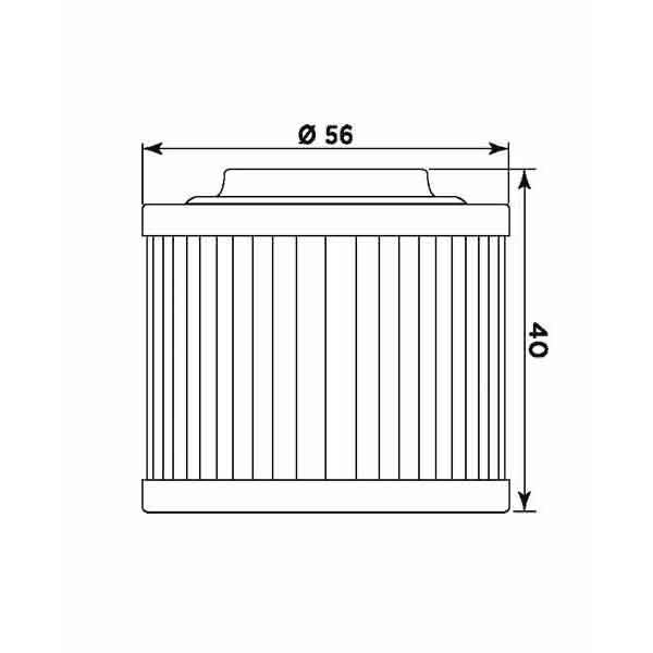 Filtru de ulei MIW B9008 (alt. HF151) [2]