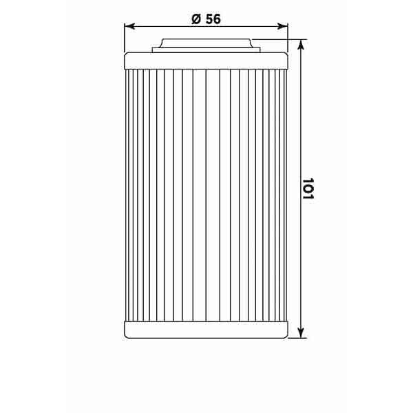 Filtru de ulei MIW BU10004 (alt. HF564) [2]