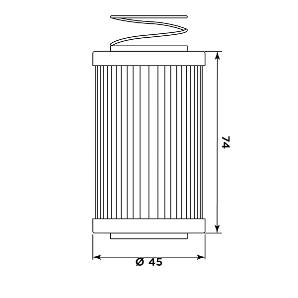 Filtru de ulei MIW MV21002 (alt. HF567) [2]