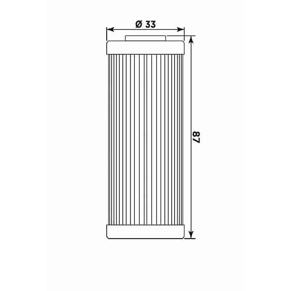Filtru de ulei MIW KT8003 (alt. HF652) [2]
