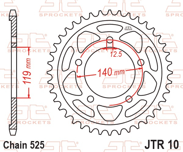 Foaie spate JT JTR 10-46 46T, 525 [2]