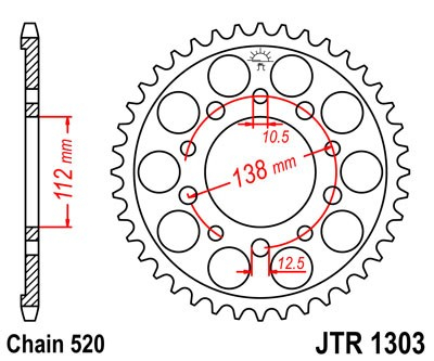 Foaie spate JT JTR 1303-43 43T, 520 [2]