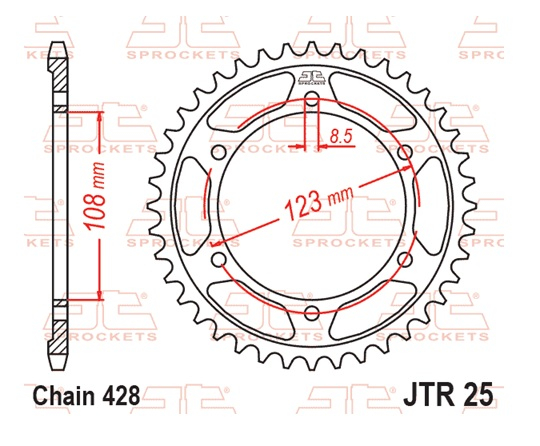 Foaie spate JT JTR 25-58 58T, 428 [3]