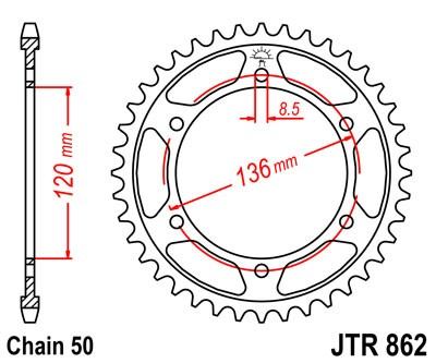 Foaie spate JT JTR 862-45 45T, 530 [2]