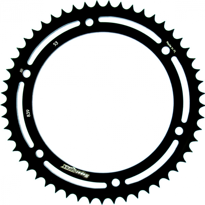 Foaie spate SUPERSPROX RFE-839:53-BLK Negru 53T, 428 [1]
