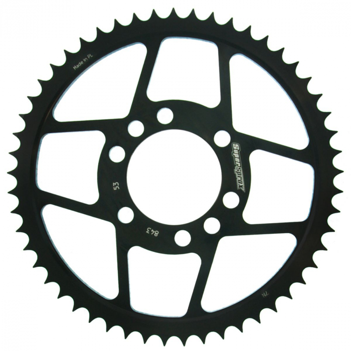 Foaie spate SUPERSPROX RFE-843:53-BLK Negru 53T, 428 [1]