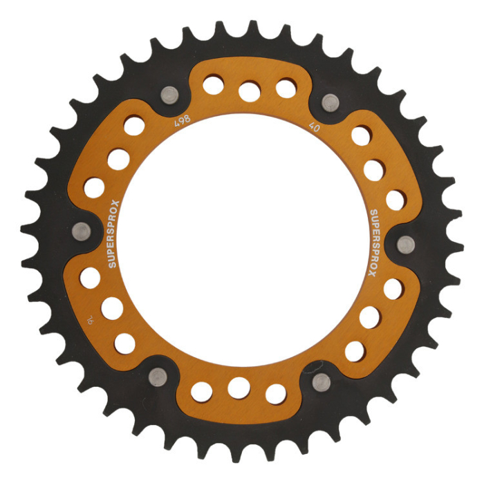Foaie spate SUPERSPROX STEALTH RST-498:40-GLD auriu 40T, 525 [1]
