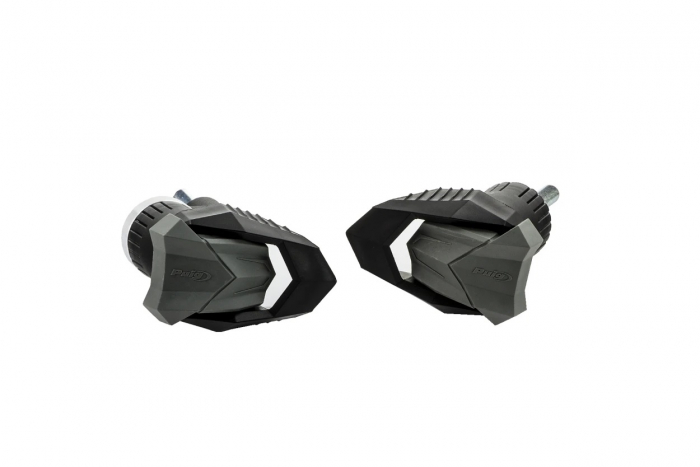 Frame sliders PUIG R19 20606N black with grey rubber [2]