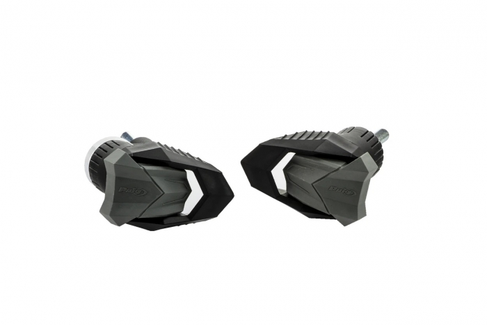 Frame sliders PUIG R19 21990N black with grey rubber [1]
