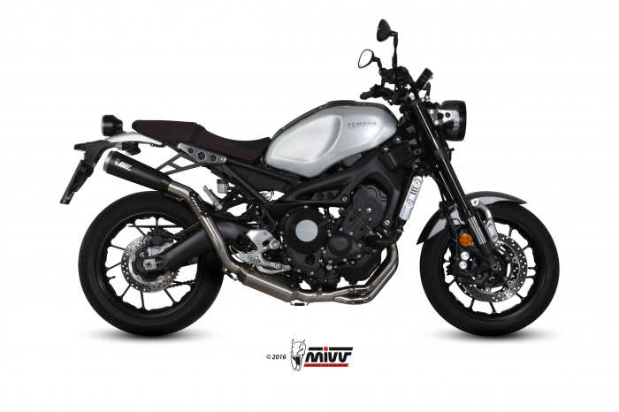 Full exhaust system 3x1 MIVV GHIBLI Y.056.LGB Ceramic black / Stainless Steel [3]