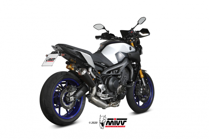 Full exhaust system 3x1 MIVV X-M1 Y.060.LC4B Black Stainless Steel [3]