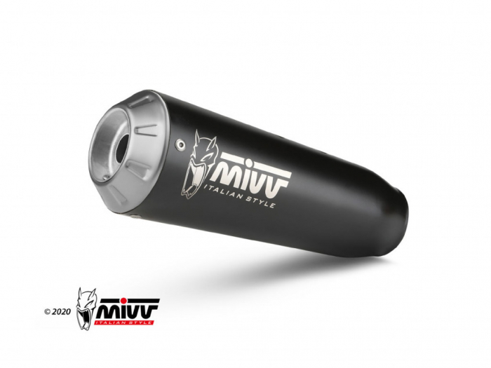 Full exhaust system 3x1 MIVV X-M1 Y.060.LC4B Black Stainless Steel [1]