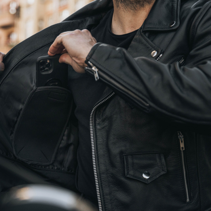 Geaca moto de piele Ozone Ramones [11]