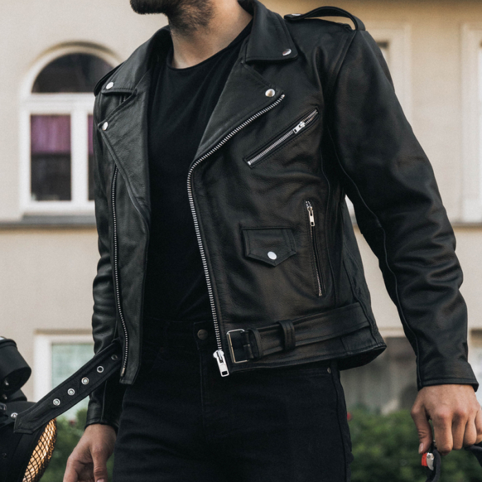 Geaca moto de piele Ozone Ramones [9]