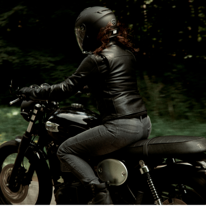 Geaca moto de dama din piele Ozone Ramones Lady [10]