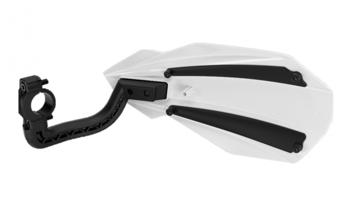 Handguard POLISPORT MX BULLIT 8308500051 BlacK/White with mounting system [2]