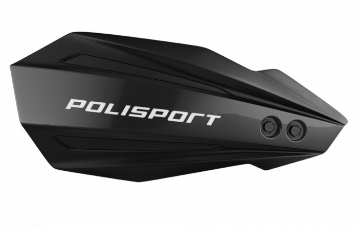Handguard POLISPORT MX BULLIT 8308500051 BlacK/White with mounting system [1]