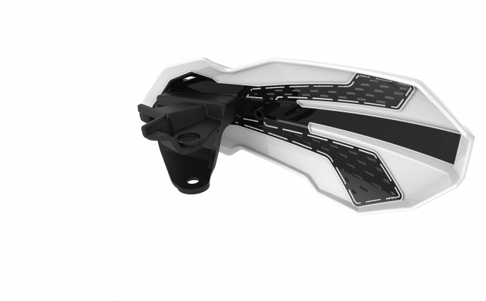 Handguard POLISPORT MX FLOW 8308200041 Grey/White with mounting system [2]