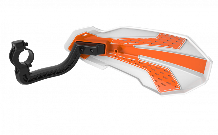 Handguard POLISPORT MX FLOW 8308200004 White/Orange [2]