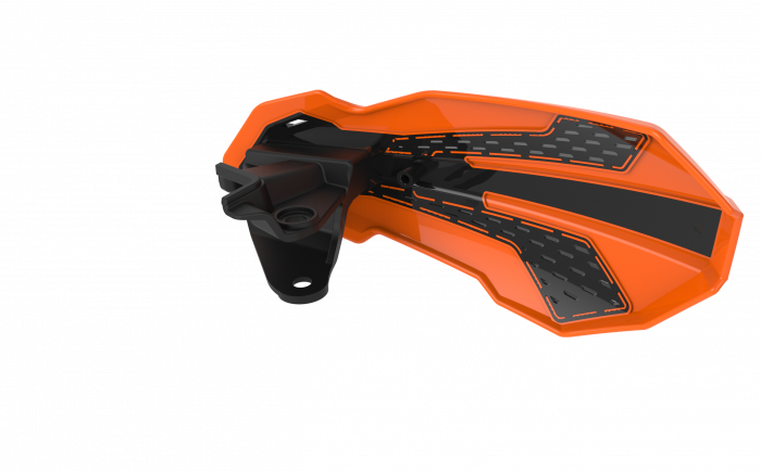 Handguard POLISPORT MX FLOW 8308200005 with mounting system orange 16/black [2]