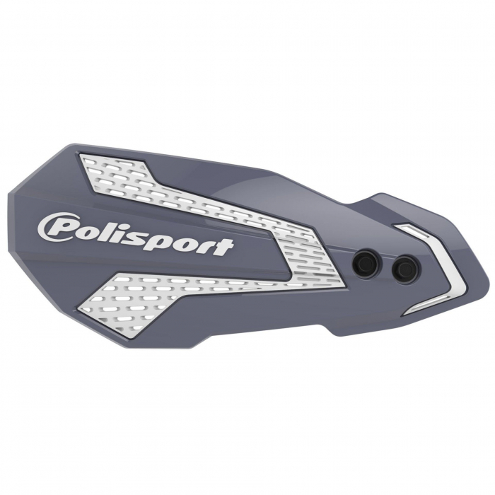 Handguard POLISPORT MX FLOW 8308200041 Grey/White with mounting system [1]
