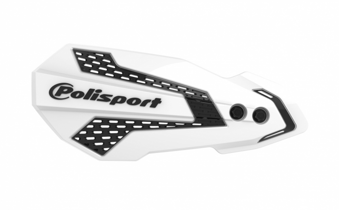 Handguard POLISPORT MX FLOW 8308200044 with mounting system alb/negru [1]