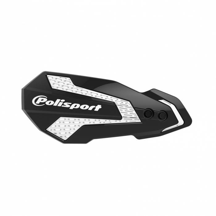 Handguard POLISPORT MX FLOW 8308200045 with mounting system black/white [1]